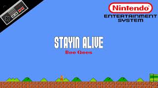 Bee Gees — Stayin Alive 8Bit Cover  NES Soundfont Remix  Meme Songs [upl. by Annaujat]