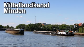 Mittellandkanal bei Minden  Binnenschifffahrt  Wasserstraßenkreuz [upl. by Griggs]