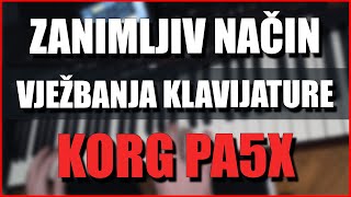 ZANIMLJIV NAČIN VJEŽBANJA KLAVIJATURE KORG PA5X [upl. by Nivlem]