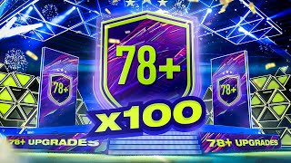 100 x 78 UPGRADE PACKS  FIFA 22 Ultimate Team [upl. by Beale]