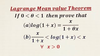 Lagrange Mean value Theorem  Second Form [upl. by Erdnua]