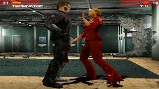 Terminator T850 Vs TX All Boss Fight Scenes  Terminator 3 Rise Of The Machines Game [upl. by Neddra745]