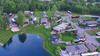 Hearthside Grove Luxury Motorcoach Resort Aerial [upl. by Anitak]