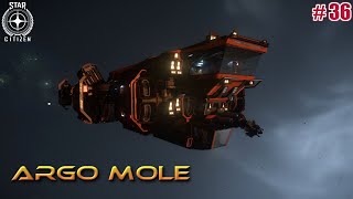 Argo MOLE ✈ Solo těžba Krtkem na měsíci Magda 36 │ Star Citizen Alpha 3231 [upl. by Sucramad]