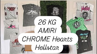 ALL CHINA BUY 26kg Haul Part 1 Amiri Chrome Hearts Hellstar [upl. by Aizirtap]