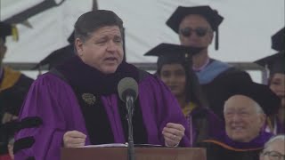 Pritzker shares sitcom quotes during Northwestern commencement speech [upl. by Gassman]