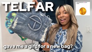 NEW TELFAR BAG UNBOXING  Blue Distressed Denim Medium Shopper  My Telfar Bag Collection👜 [upl. by Anitrebla]