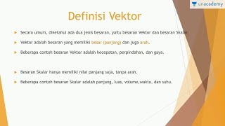 Definisi Vektor Matematika SBMPTN SMA [upl. by Itsirc]