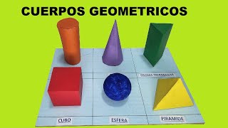 Como Hacer una Maqueta de los Cuerpos Geometricos [upl. by Lait]