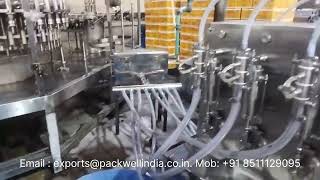 Automatic liquor bottle filling line  Liquor filling  Wine bottle filling line  beer filling [upl. by Kwon540]