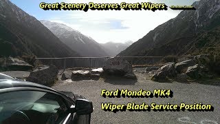 Ford Mondeo Wiper Service Position DIY [upl. by Eicarg]