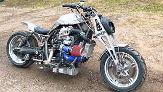 1400cc TURBO DIESEL MOTORCYCLE BUILD PART 1 [upl. by Aisya136]