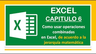 Operaciones Combinadas en Excel suma resta multiplicacion division potenciaporcentaje [upl. by Abagael]