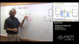 nanoHUBU Thermoelectricity L11 Bottom Up Approach Landauer Formalism [upl. by Bollinger]