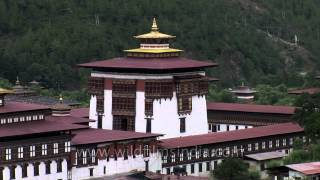 Tashichho Dzong in Thimphu  Bhutan [upl. by Baillieu]