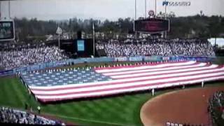 Charice in LA Dodgers Stadium  StarSpangled Banner 13Apr2009 [upl. by Fowkes]