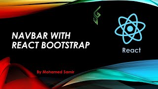 34 Navbar with React Bootstrap React بالعربي [upl. by Bertram]