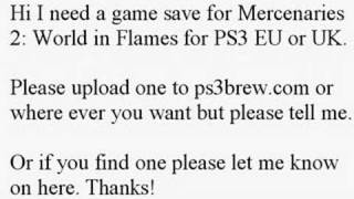 Mercenaries 2 World in Flames PS3 Game Save [upl. by Nitin920]