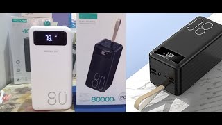 Power Bank 80000 mah Uxboxing Latest Model 2023 Best biggest Power Bank [upl. by Ardnasela]