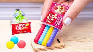 Amazing KitKat Cake🍫How To Make Miniature Rainbow KitKat Chocolate Cake Decorating IdeasKitKat Cake [upl. by Christmann]