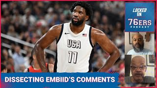 Sixers star Joel Embiid expects to learn ‘nothing’ from the Olympics [upl. by Arahsat514]