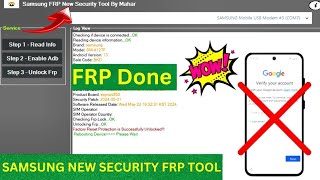 Samsung FRP Bypass 2024 Android 121314 Google Account Remove New Security Patch [upl. by Kra812]