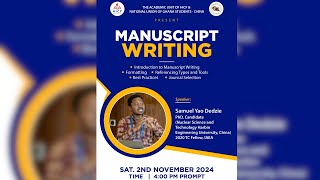 HICF NUGS Manuscript Writing Seminar 2024 Formatting Referencing and Journal Selection [upl. by Rodrick122]