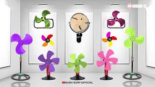 Colorful Fan Video Animation VARIOUS FANS FANS Fan Animation Funny Fans Colorful Propeller [upl. by Huckaby578]