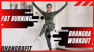 Bhangra Workout At Home  24 Minutes Fat Burning Cardio  BhangraFit  DJ Frenzy  Love Friday Mix [upl. by Sandell]