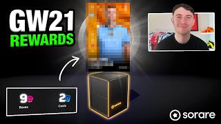 Opening My Sorare Rewards 🎁 9 Boxes 2 Cards amp Giveaways GW21 [upl. by Mide]