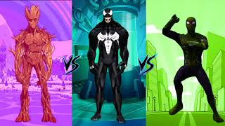 MULTICOLOR DANCE CHALLENGE  Groot VS Venom VS SpiderMan Challenge Dance  Funny Challenge Dance [upl. by Cho678]