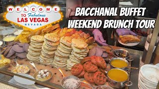 LAS VEGAS BUFFET TOUR  Bacchanal Weekend Brunch at Caesars Palace [upl. by Swanhilda]