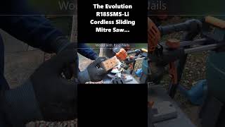 The Evolution R185SMSLi Cordless Mitre Saw in Action [upl. by Cherri485]