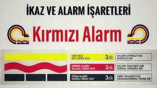 Kırmızı Alarm İkaz ve Alarm Sesleri Acil Durum Siren Sesleri [upl. by Formica539]