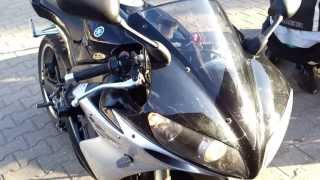 Yamaha R1 2005 Cold Start with Akrapovic Exhaust [upl. by Swartz]