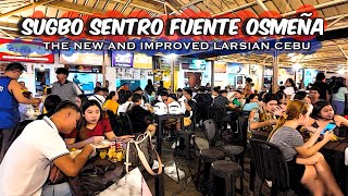 🐵HD CEBU 🇵🇭  SUGBO SENTRO FUENTE OSMEÑA  Larsian Cebus New and Improved Food Park [upl. by Emalia]