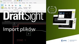 DraftSight  karta importu plików pdf png dgn svg bmp [upl. by Streetman]