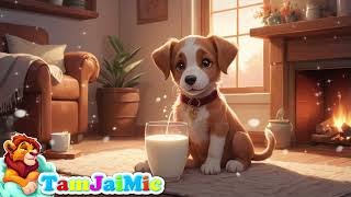 Kidsong  Puppy Drinks Milk [upl. by Finnegan]