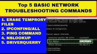 Top 5 CMD Network Troubleshooting Command 2024  Basic CMD Tricks You Should Know [upl. by Ardnekal577]