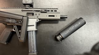 The new BampT SQD Suppressor unboxing and feature review BampT’s revolutionary new 3Lug mounting system [upl. by Nnaynaffit]