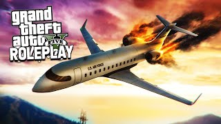 CRASHING A PLANE IN TO THE PD  GTA RP [upl. by Vieva984]