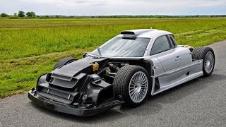 Mercedes CLK GTR AMG 1400 HP  Autobahn Accelerate 2018 [upl. by Lucania]