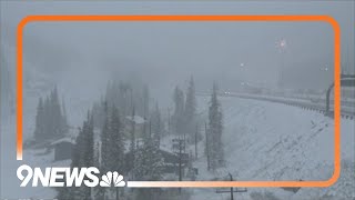 Snow falls in Colorado as polar vortex is set to freeze US [upl. by Raseda]