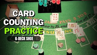 6 Deck Card Counting Practice  High Count Again [upl. by Adi961]