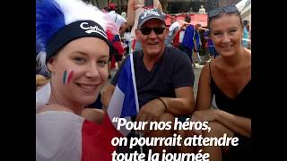 La France championne du monde  les supporters sur les ChampsElysées [upl. by Little]