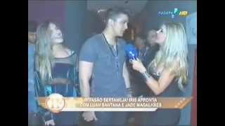 TV Fama entrevista Luan Santana e a namorada Jade Magalhães [upl. by Luelle]