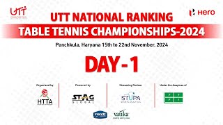 Day1 T3  Evening  UTT National Ranking Table Tennis Championship24 Panchkula  Powered by STUPA [upl. by Aiekam33]