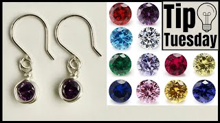 Wire Wrapped Gemstone Earrings Tutorial [upl. by Aveneg]