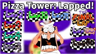 PIZZA TOWER LAPPED  Every song of every lap [upl. by Puto]