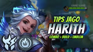 CARA MAIN HARITH META TERBARU  BUILD amp EMBLEM HARITH TERSAKIT 2023   HARITH JUNGLER GAMEPLAY [upl. by Buseck]